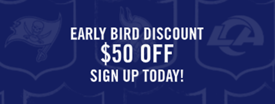 Early bird discount is $50! Sign up today